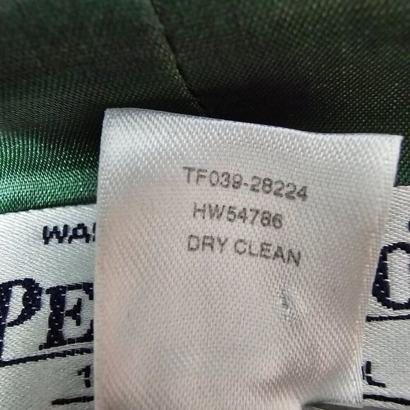 Pendleton Virgin Wool Single Breasted Lined Green Blazer Jacket Skirt Suit Set - Picture 13 of 13